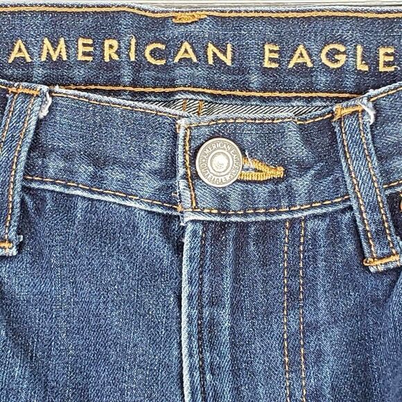 American Eagle Jeans AE Loose Straight Denim Mens 34X30 Medium Wash - Picture 4 of 11